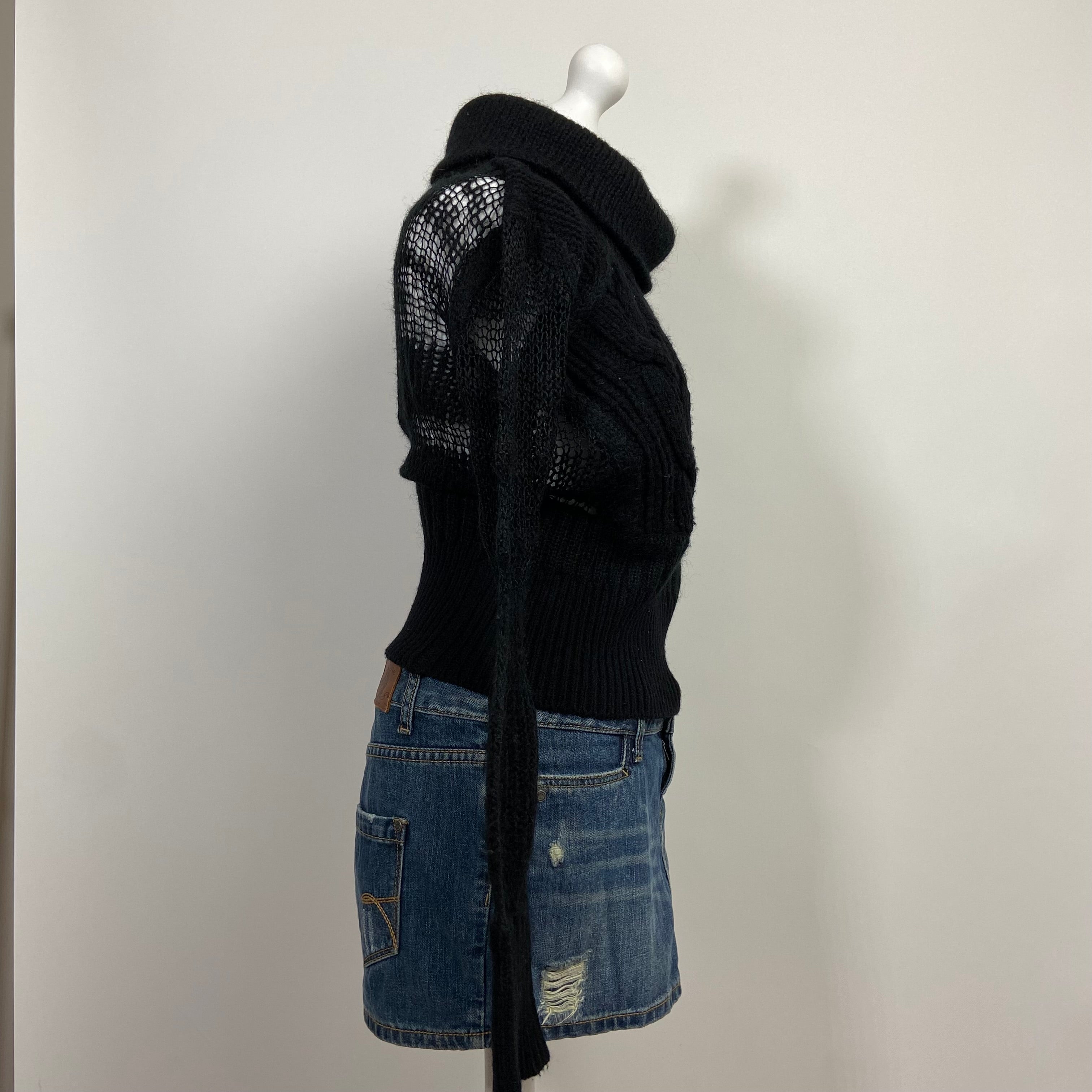 Diesel Roll Neck Jumper - Size S/M - Funky Cat