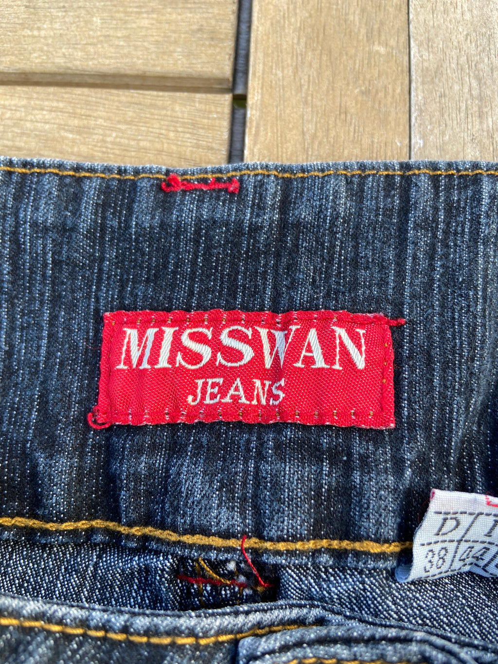 Vintage 00s Denim Midi Skirt - Size UK 8