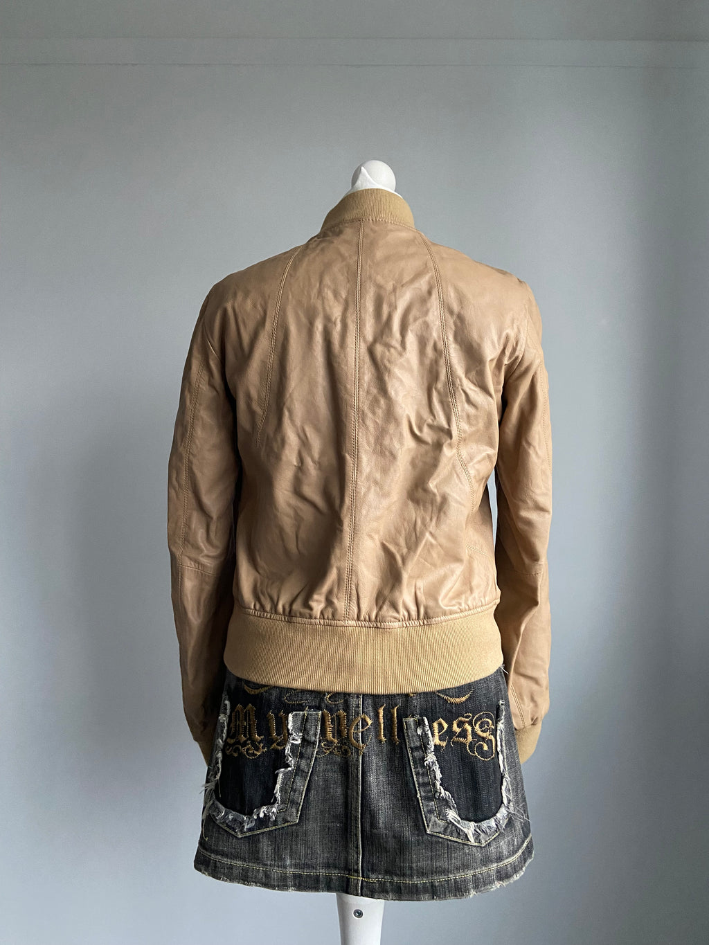 Vintage Leather Jacket - Size S - Funky Cat