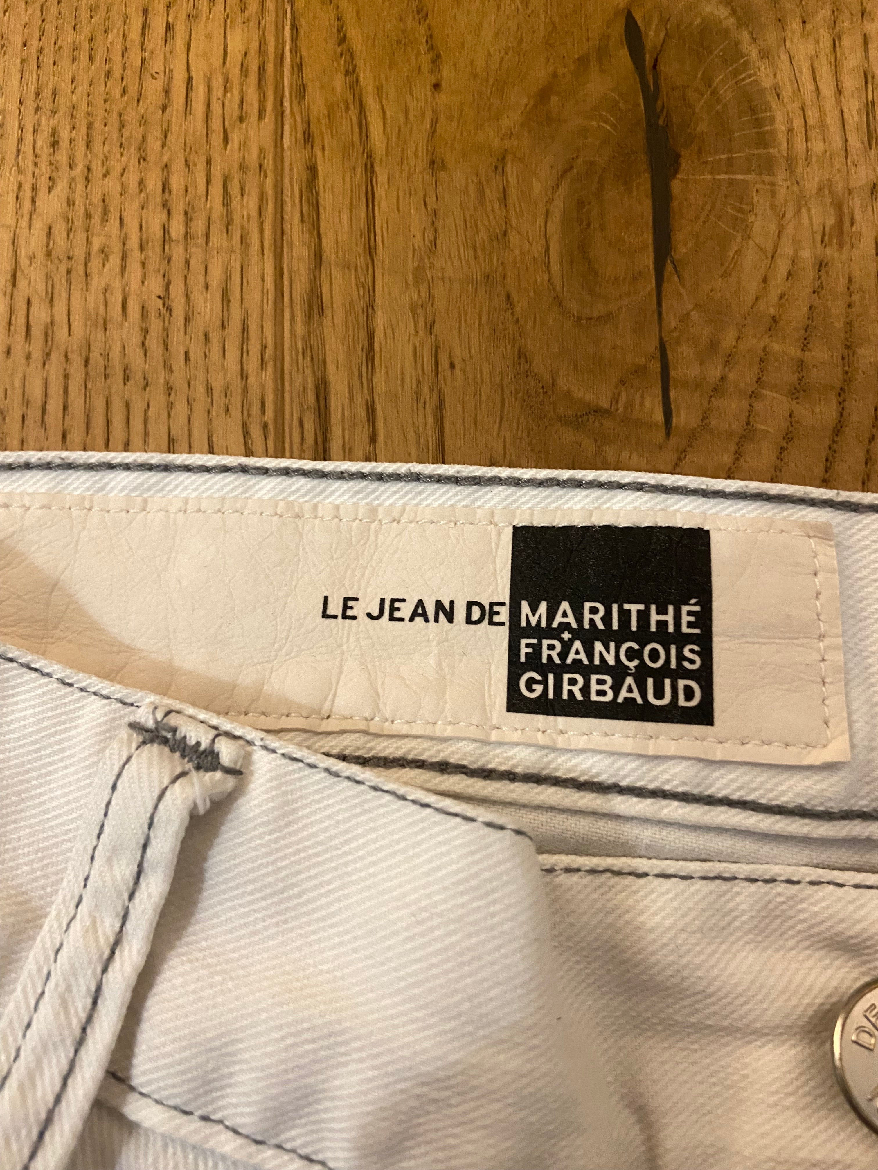 Marithé Francois Girbaud White Slim Fit Jeans - Size 10 - Funky Cat