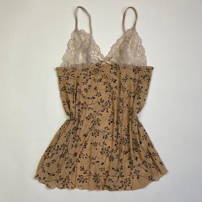 00s Lace and Mesh Mini Dress - Size L