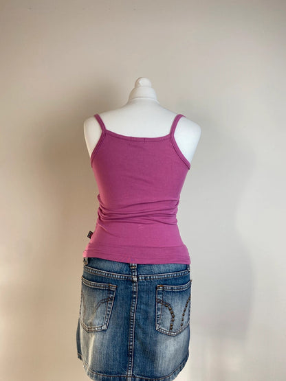 Vintage 90s Y2K Pink Sequin Vest - Size S/M