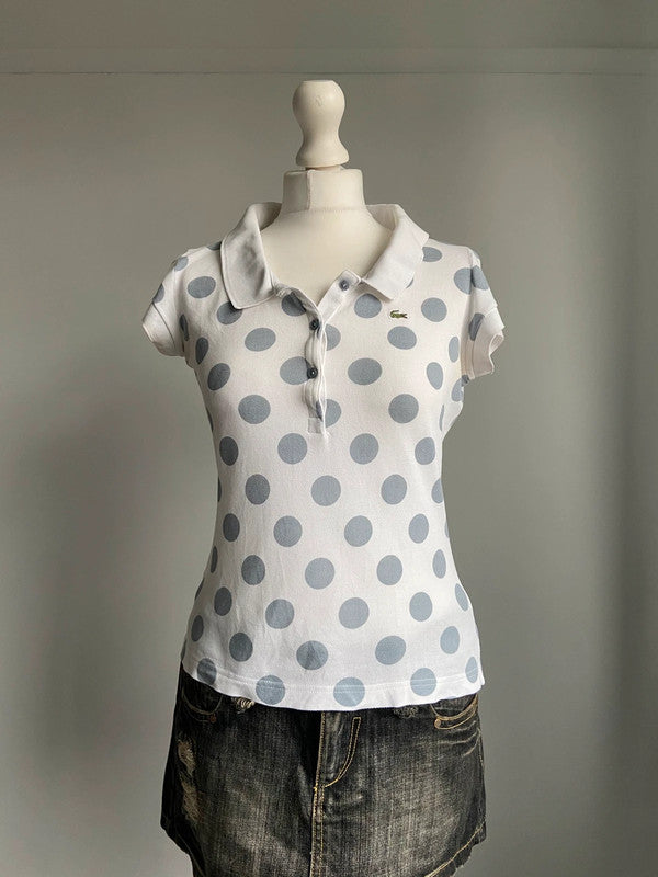 Lacoste Polka Dot Polo T-Shirt - Size S