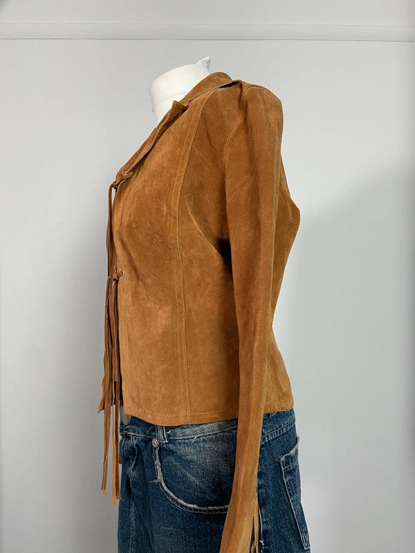 Vintage Suede Jacket - Size M/L - Funky Cat