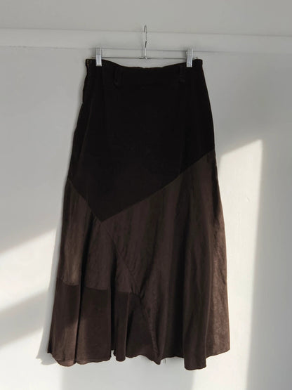 Vintage 00s Brown Whimsical Skirt - Size XS - Funky Cat
