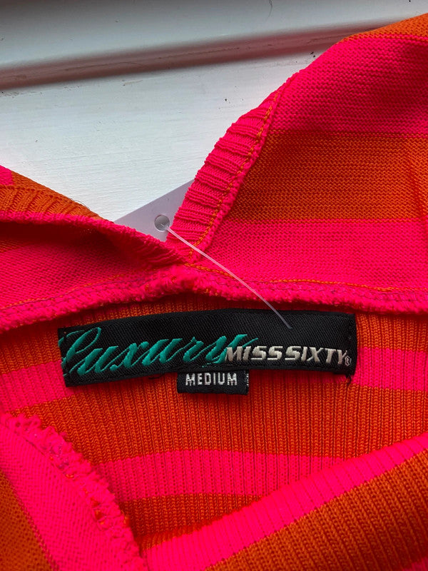 Miss Sixty Striped Top - Size S - Funky Cat