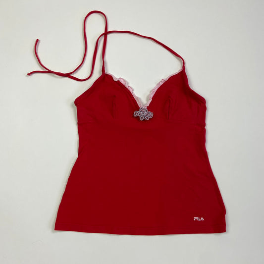 00s Fila Halterneck Top - Size S