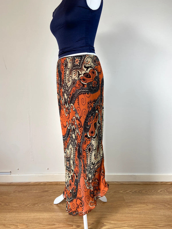00s Paisley Print Skirt - Size M