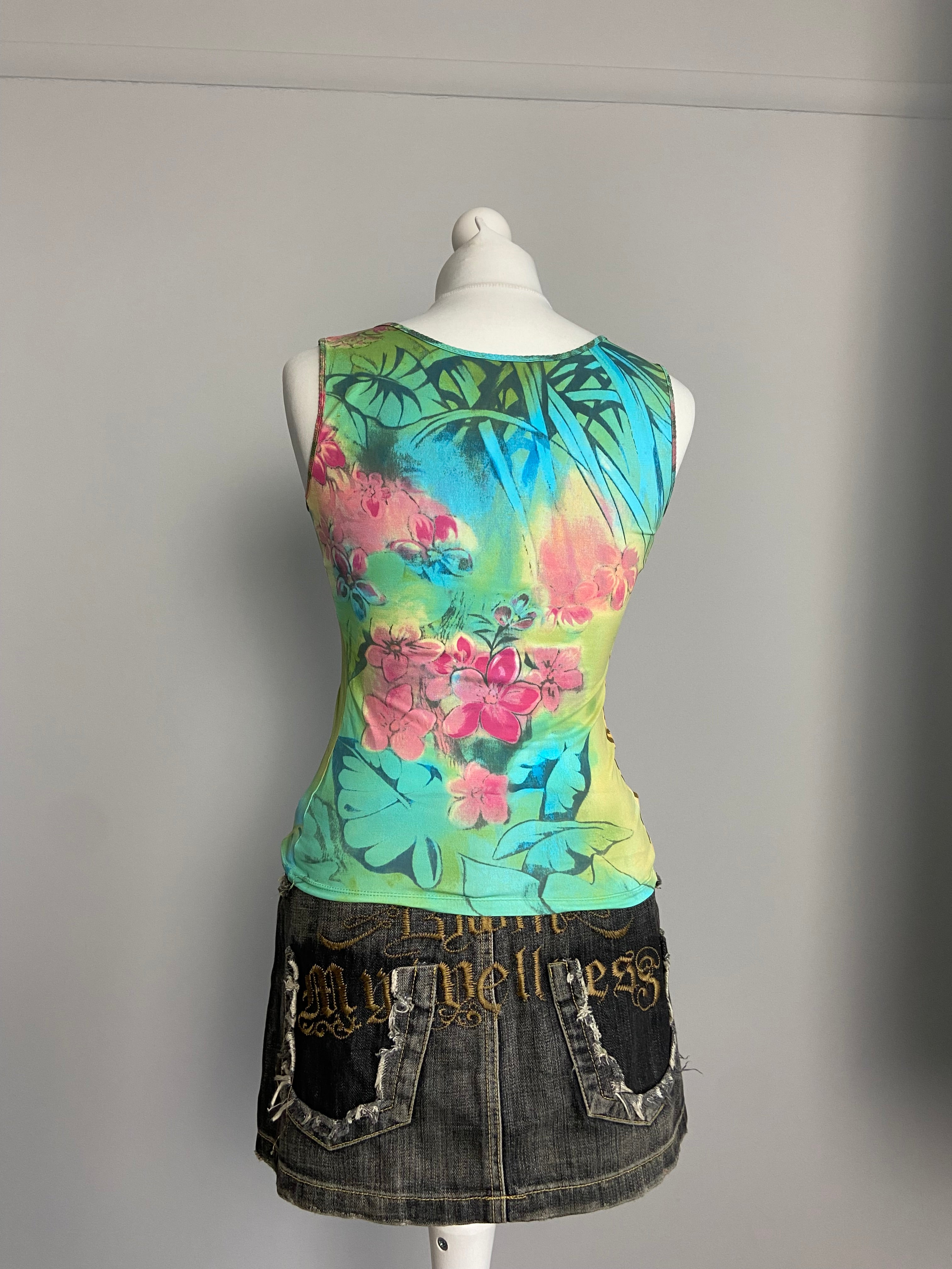Blumarine Tiger Print Top - Size M - Funky Cat