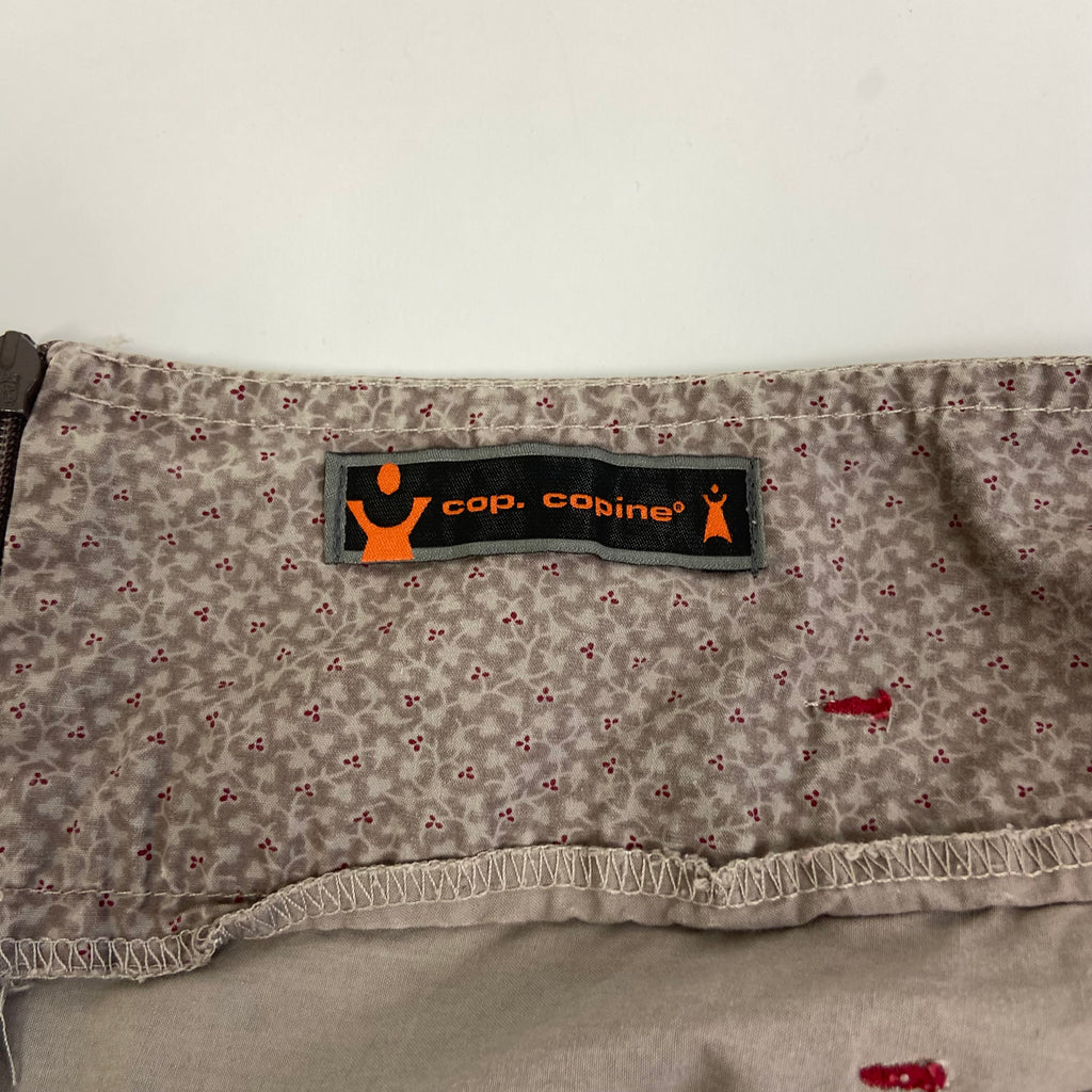 Cop Copine Graphic Ruched Skirt - Size M - Funky Cat