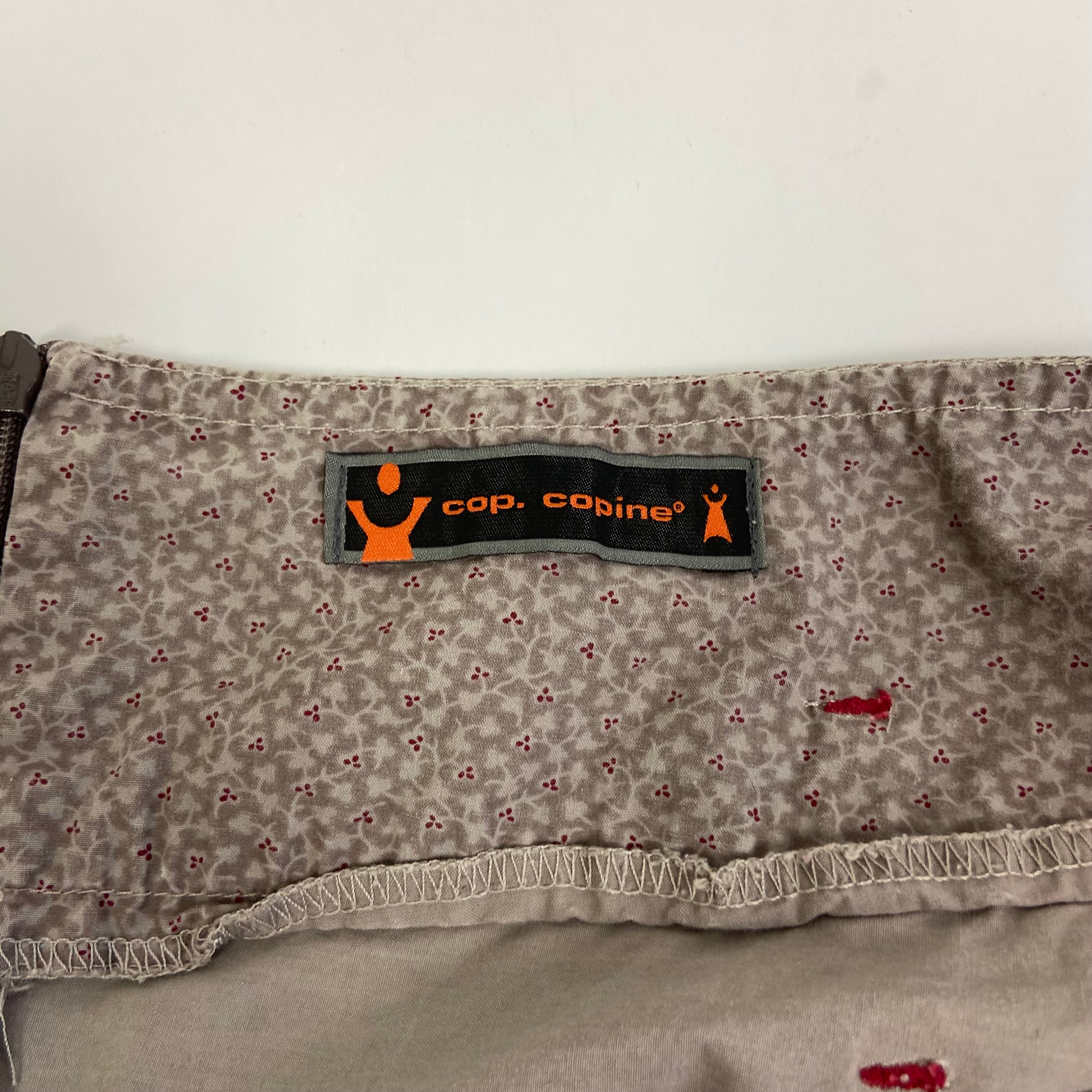 Cop Copine Graphic Ruched Skirt - Size M - Funky Cat