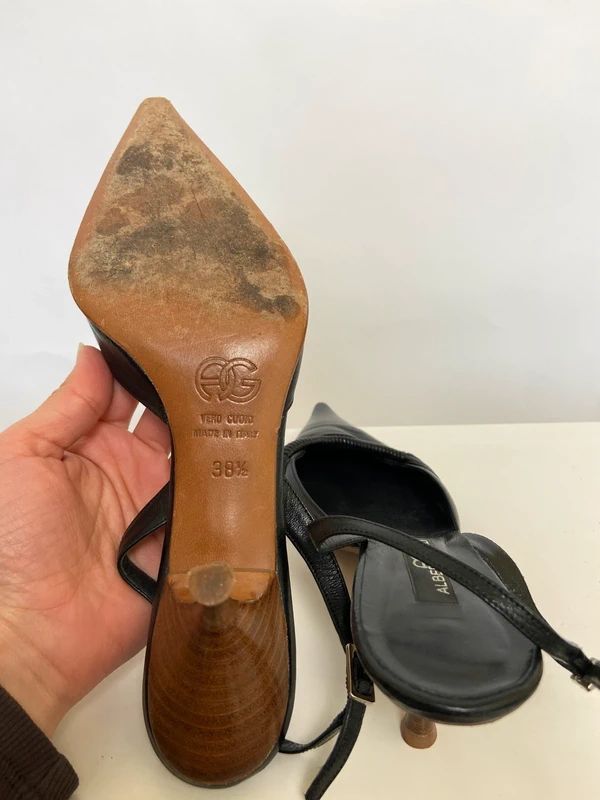 Vintage 00s Kitten Heels - Size UK 5.5