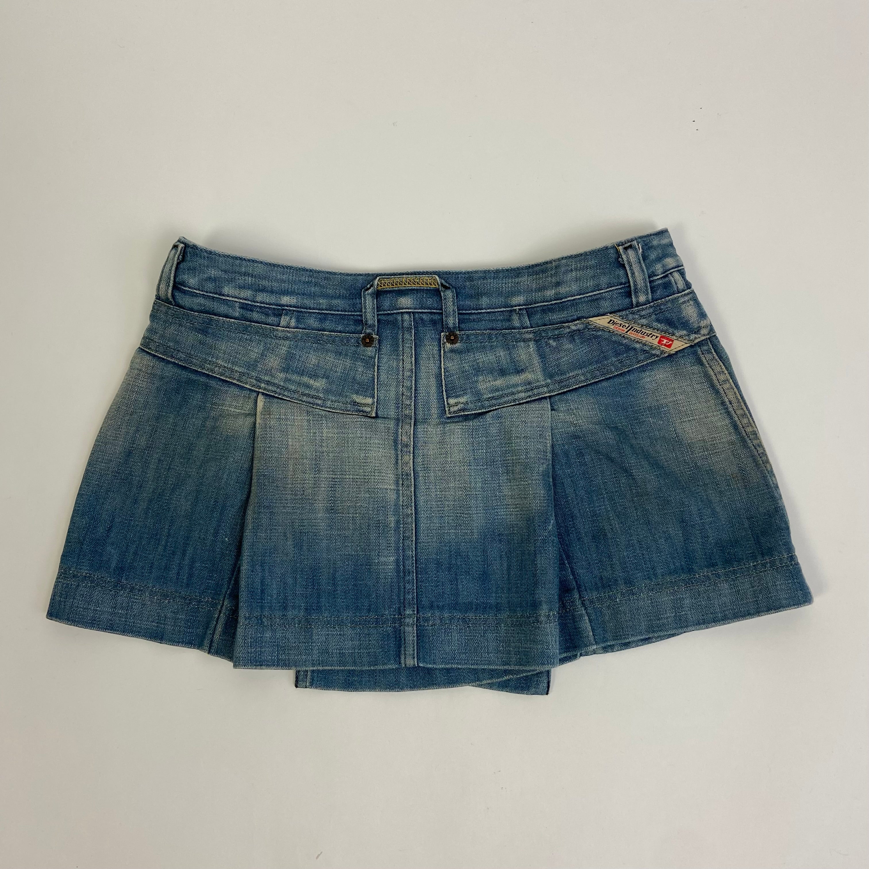 Diesel Wrap Asymmetric Mini Skirt - Size S - Funky Cat