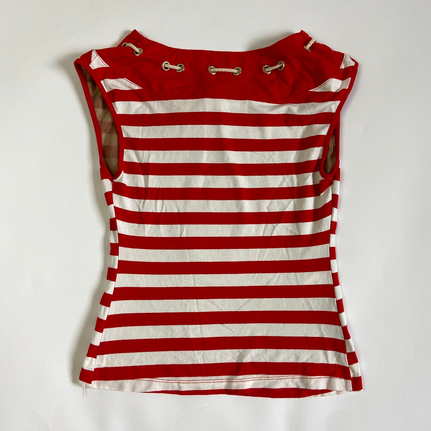 00s Boat Neck Striped Top - Size XS/S