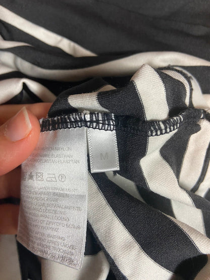 Vintage Striped Off The Shoulder Top - Size M