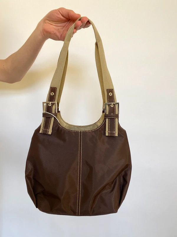 Vintage 00s Buckle Nylon Mini Bag