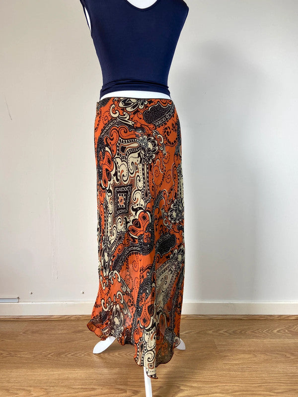 00s Paisley Print Skirt - Size M
