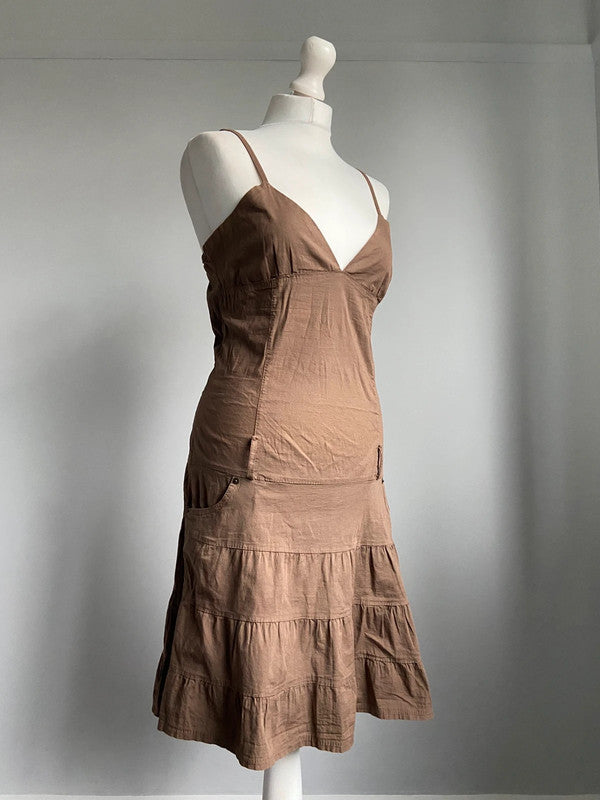 Vintage 00s Boho Dress - Size S - Funky Cat