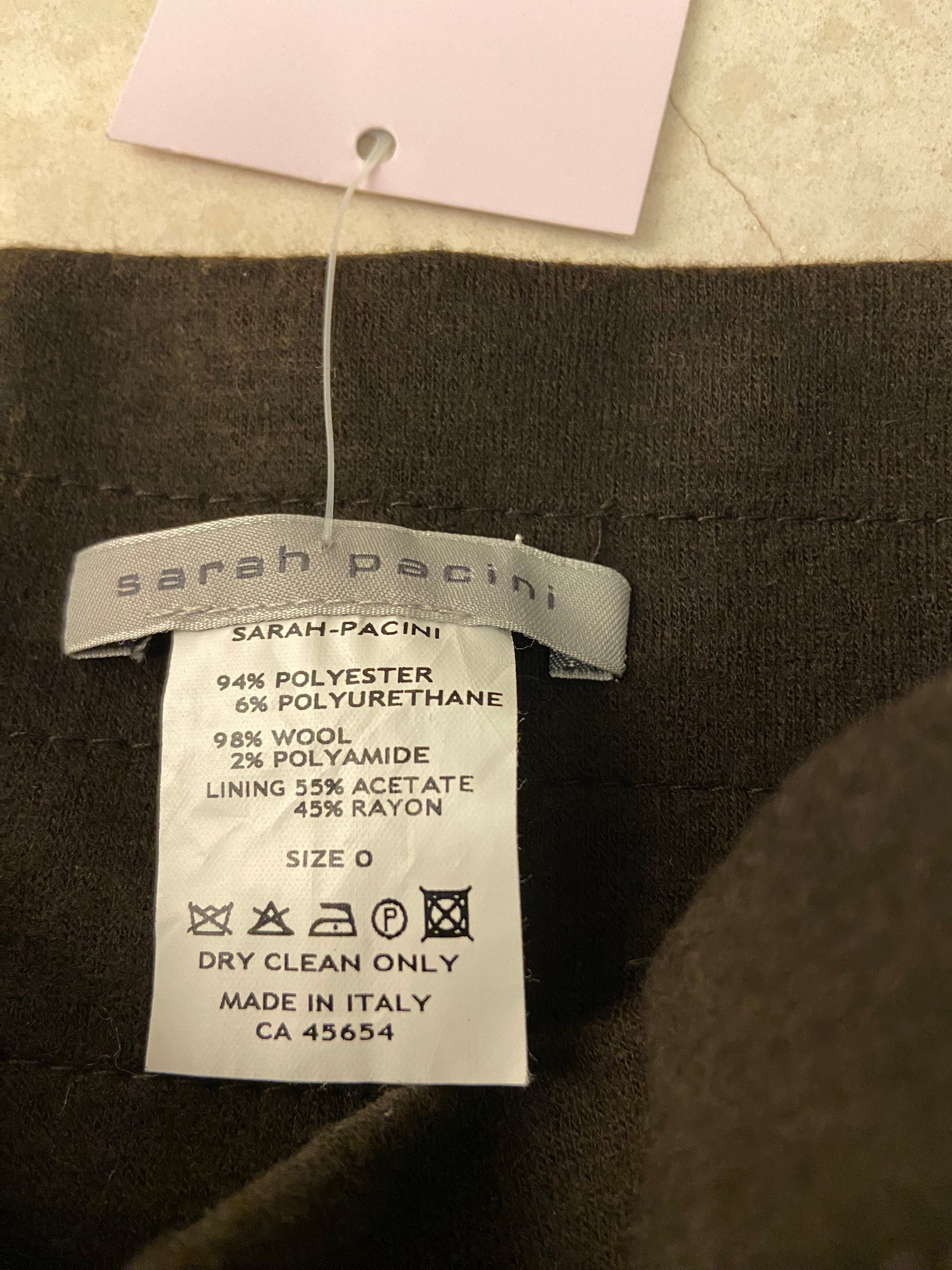 Sarah Pacini Brown Avantgarde Skirt - Size XS