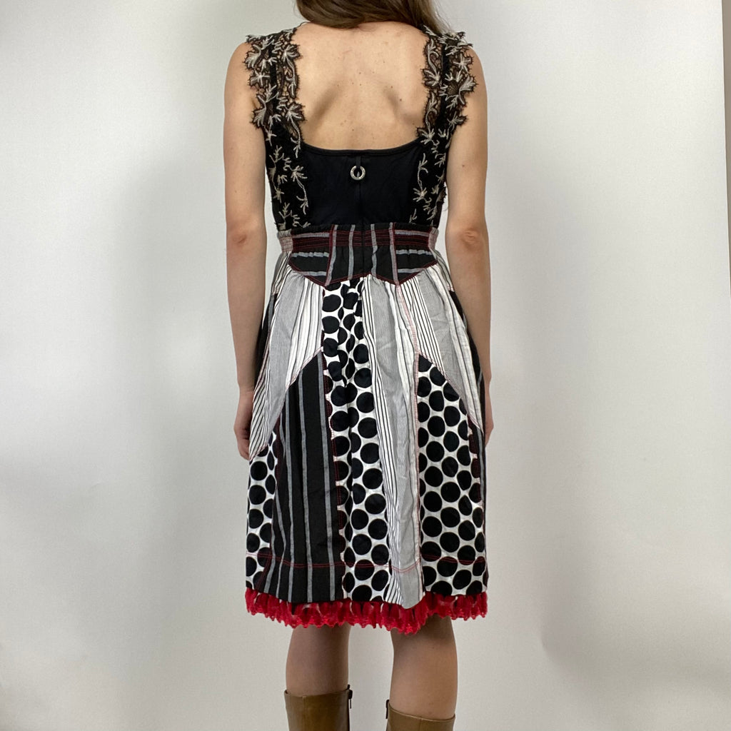 Save The Queen Polka Dot Dress - Size XS - Funky Cat
