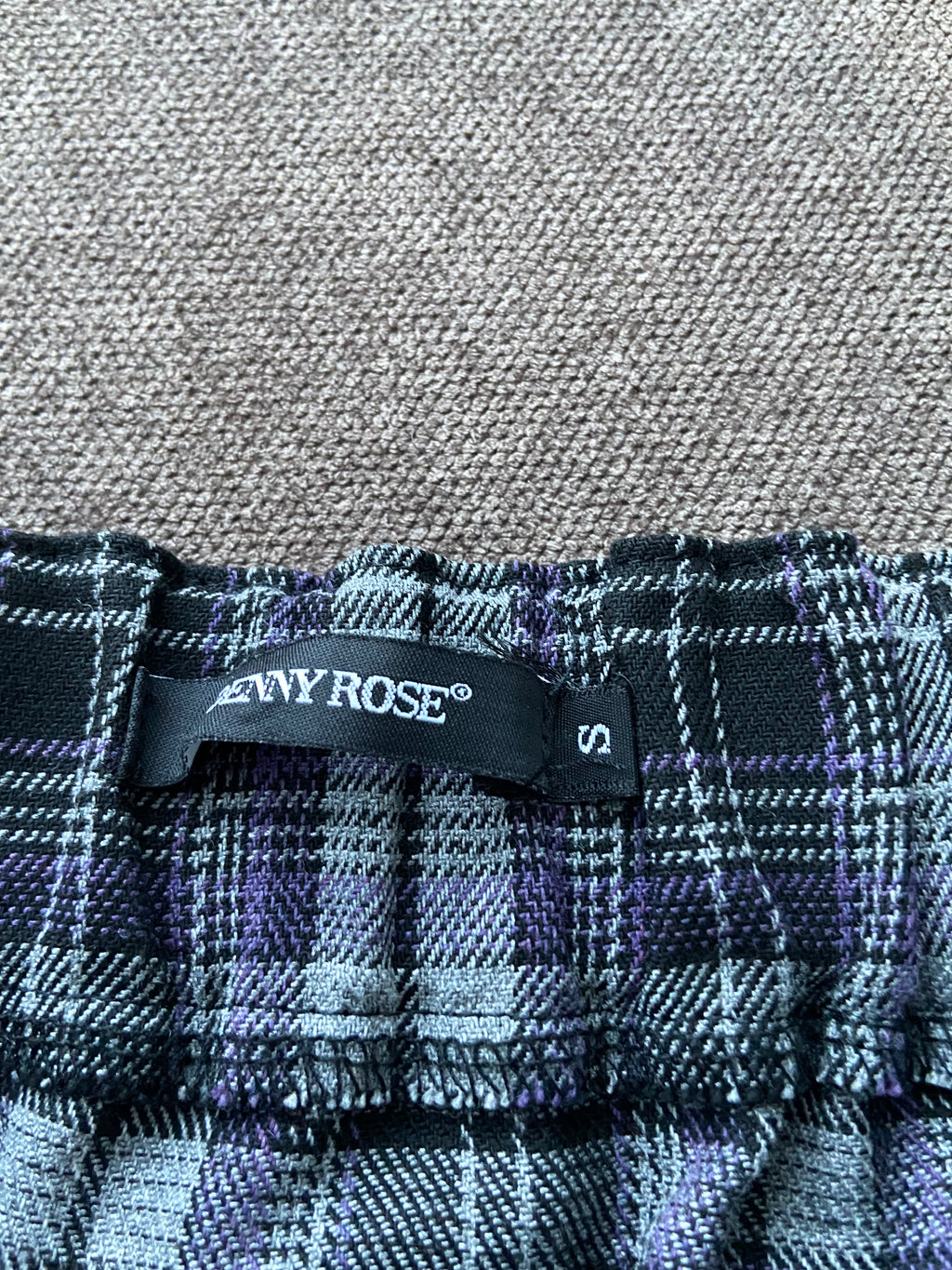 Vintage 00s Plaid Asymmetrical Dress - Size XS