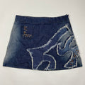 00s Custo Barcelona Embellished Denim Mini Skirt - Size 8 - Funky Cat