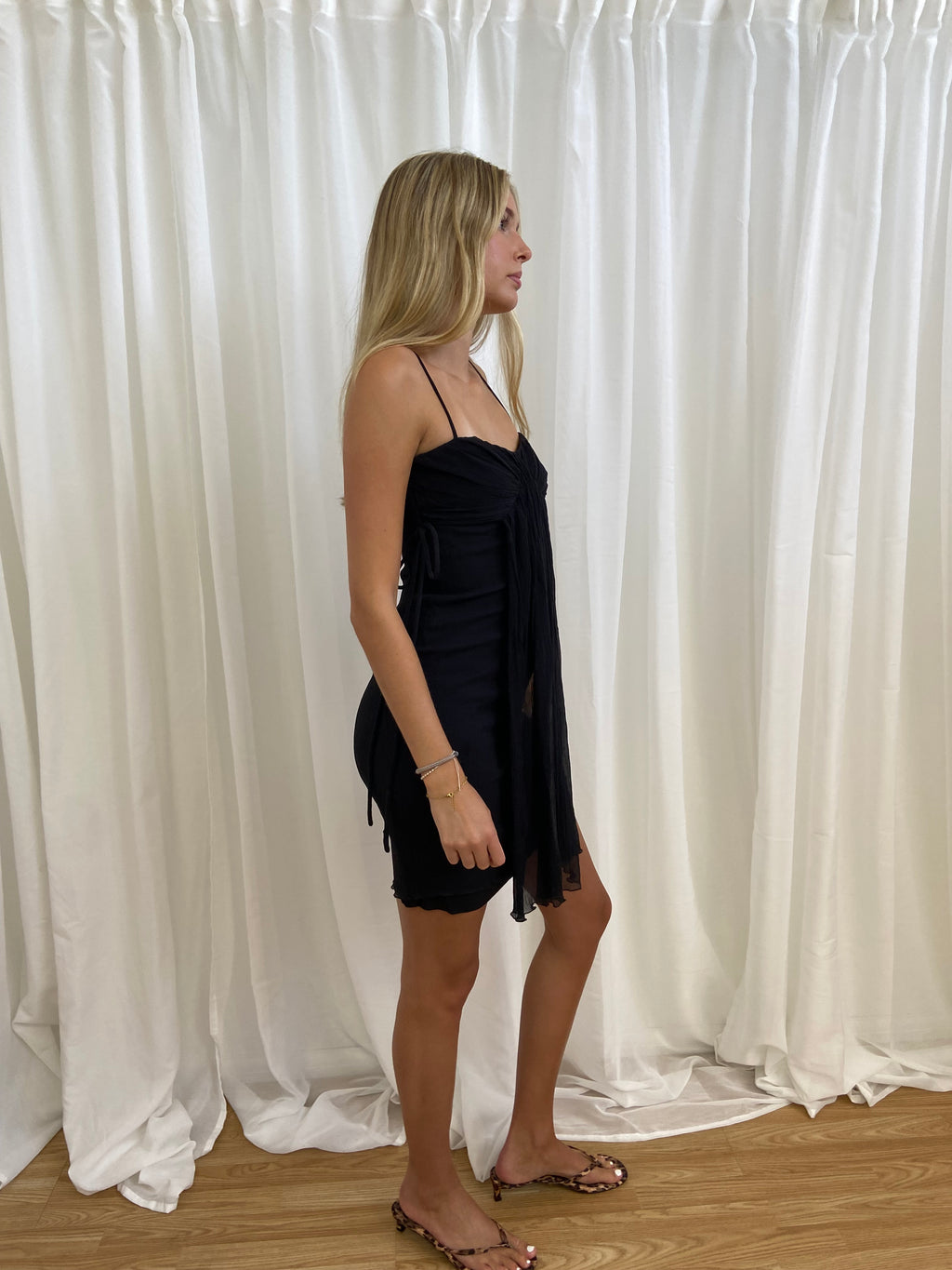 Vintage 00s Mesh Mini Dress - Size S