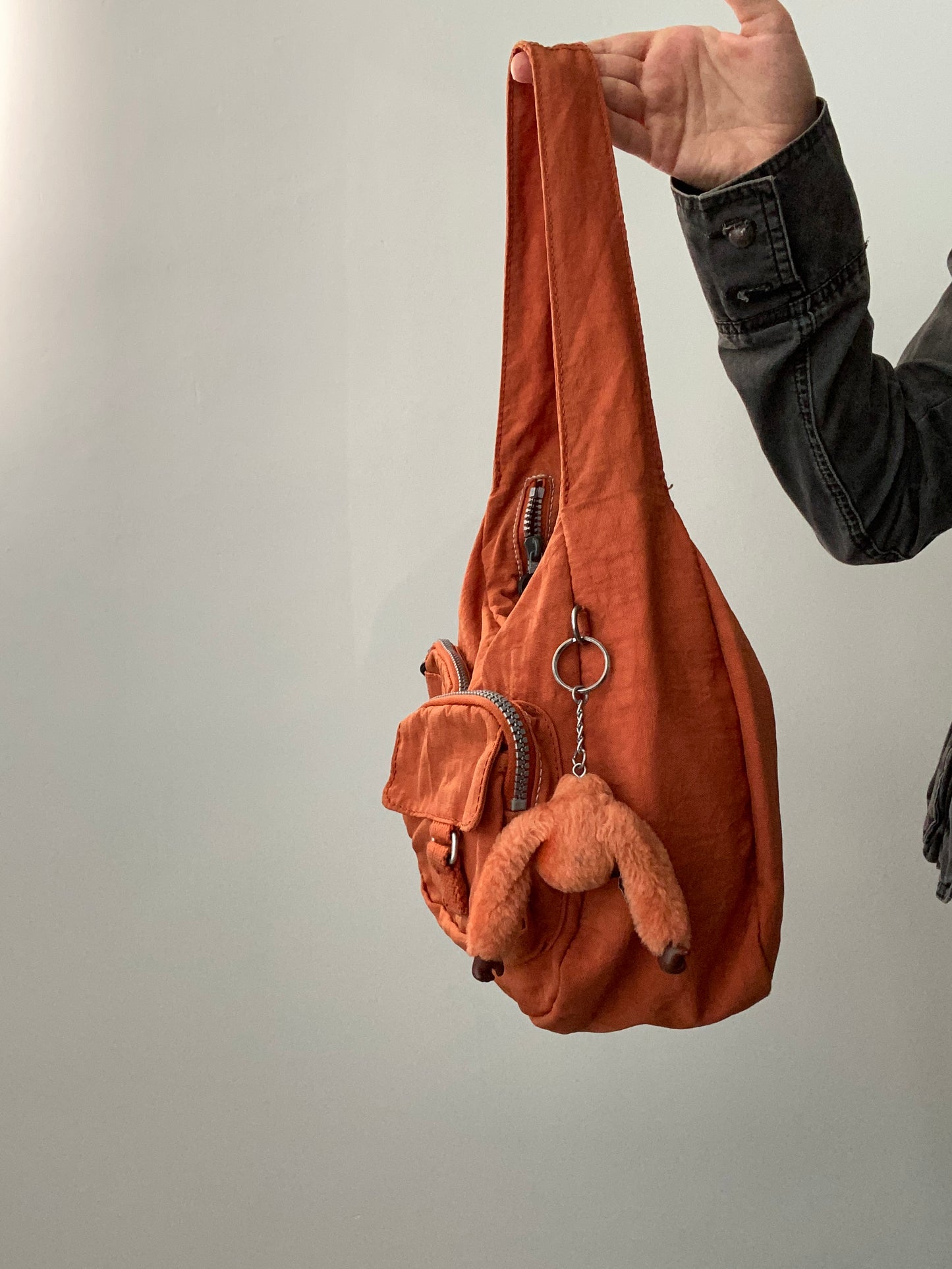 Vintage 00s Orange Slouchy Bag - Funky Cat