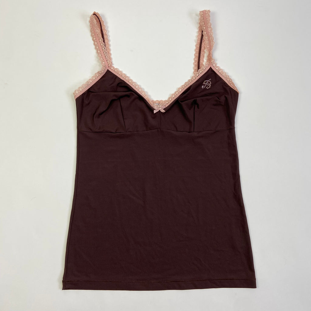 Bluemarine Lace Trim Cami - Size M - Funky Cat