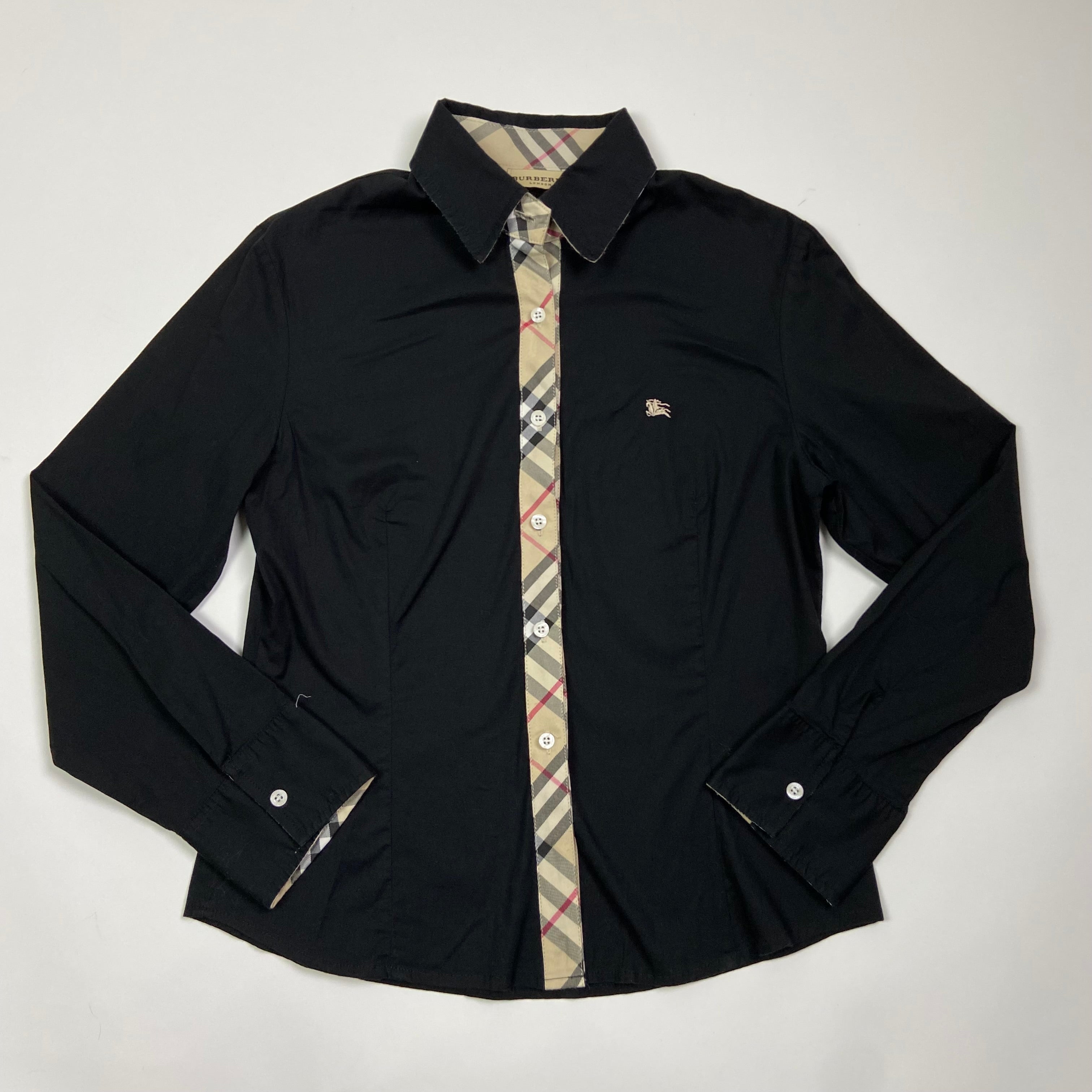 Burberry Long Sleeve Shirt - Size L - Funky Cat