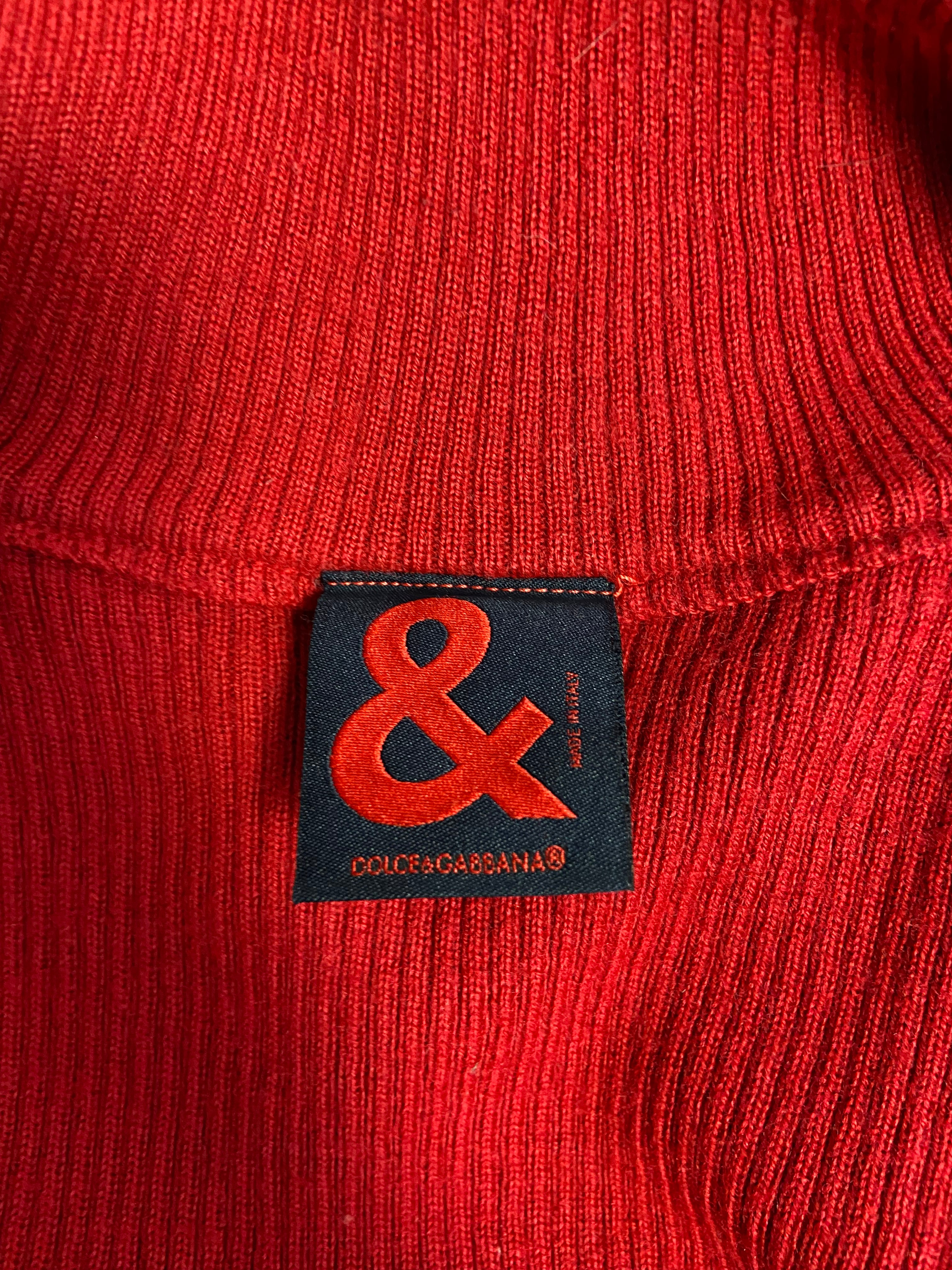 D&G Zip Up Jumper - Size S - Funky Cat
