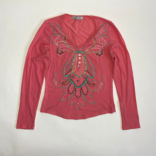 00s Beaded Long Sleeve - Size L