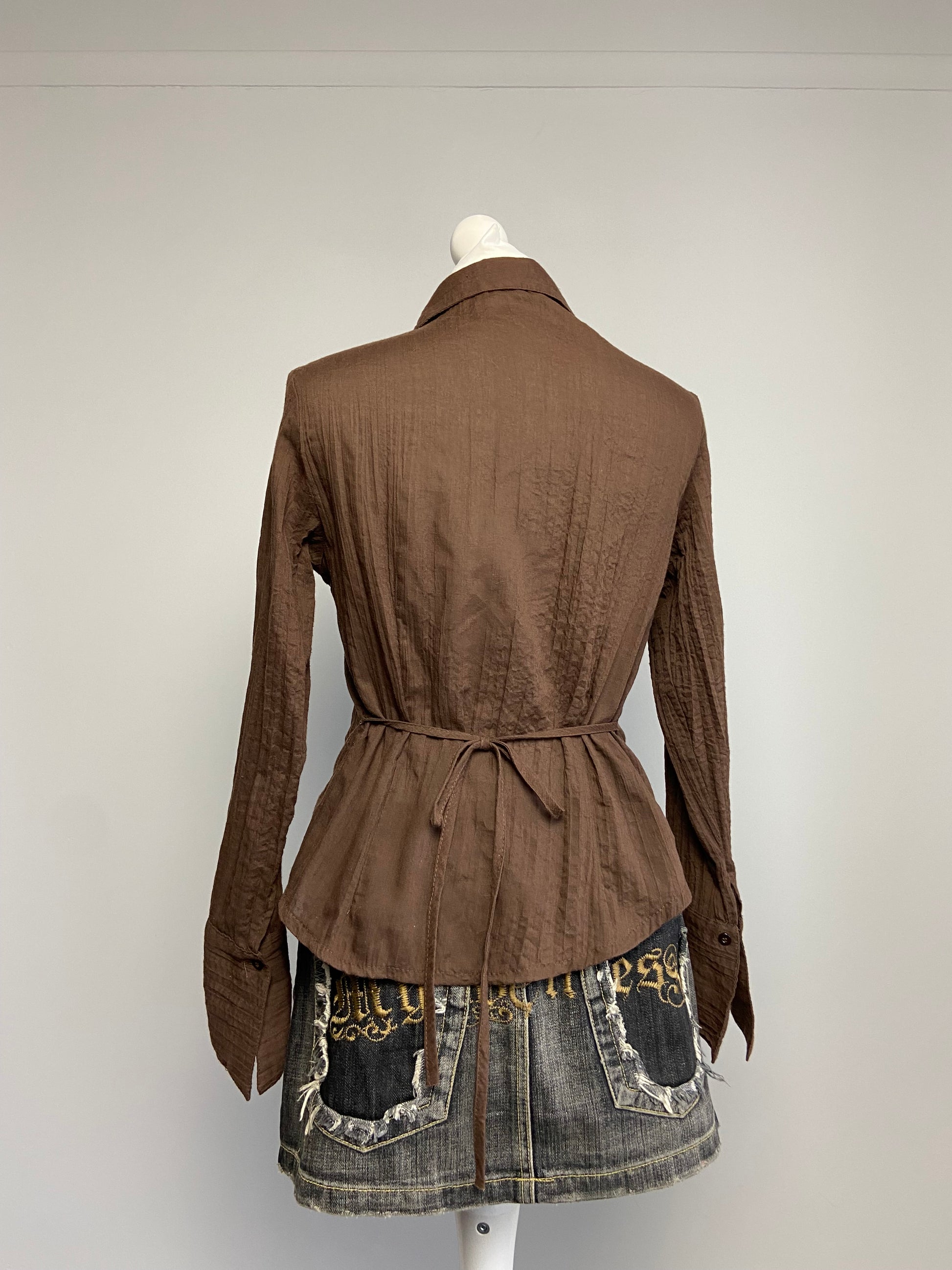 Vintage 00s Sequin Embellished Top - Size M - Funky Cat