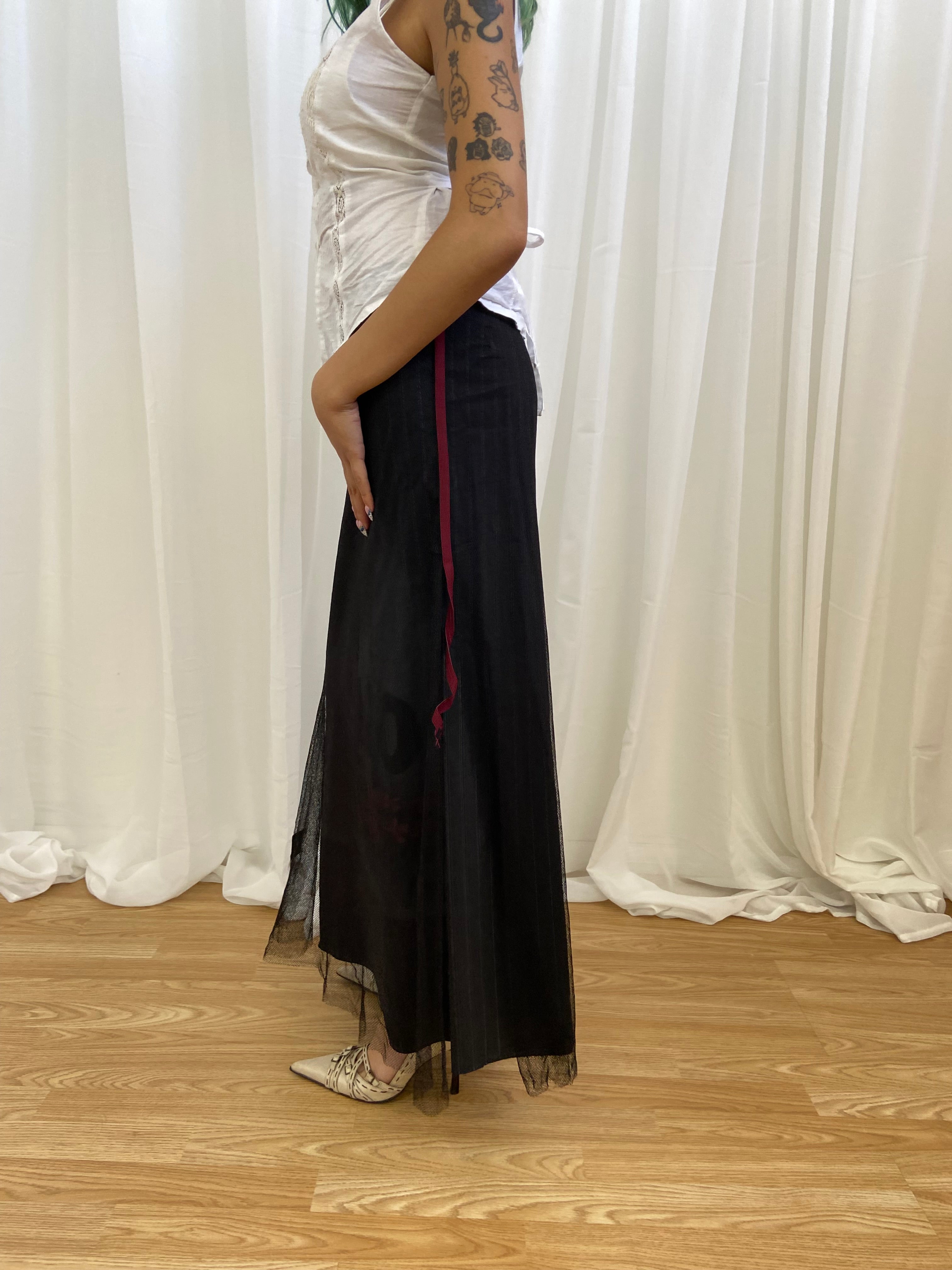 Cop Copine Pinstripe Skirt - Size UK 8