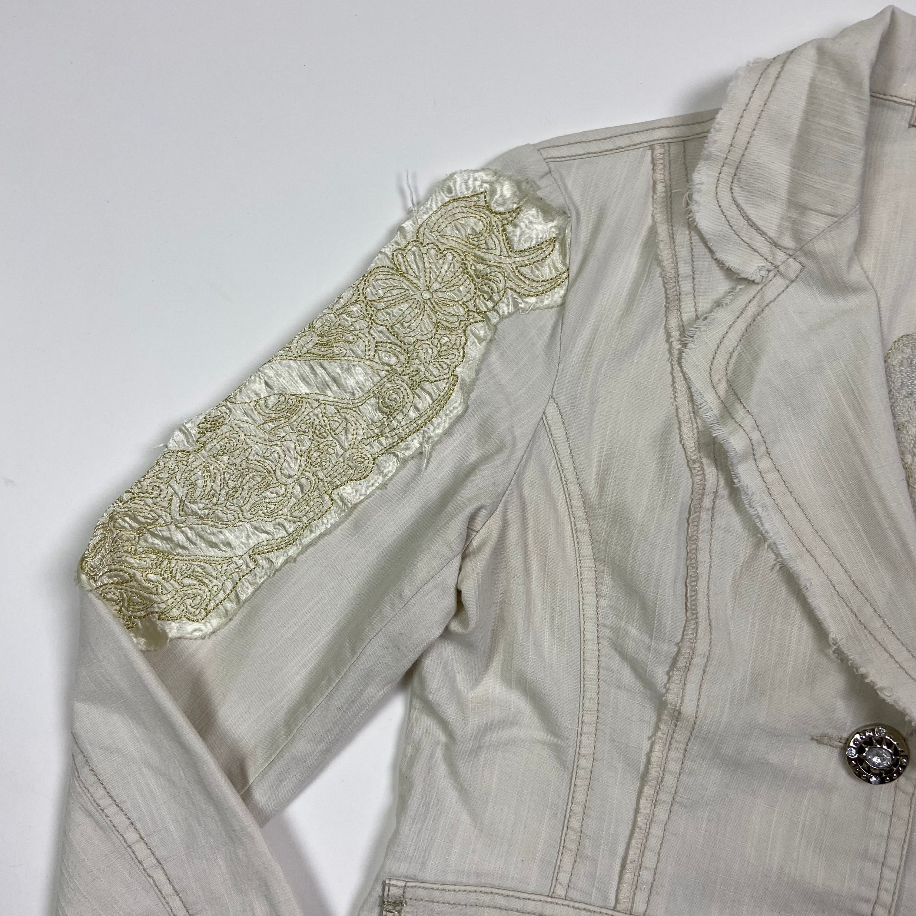 00s Embellished Blazer - Size L - Funky Cat