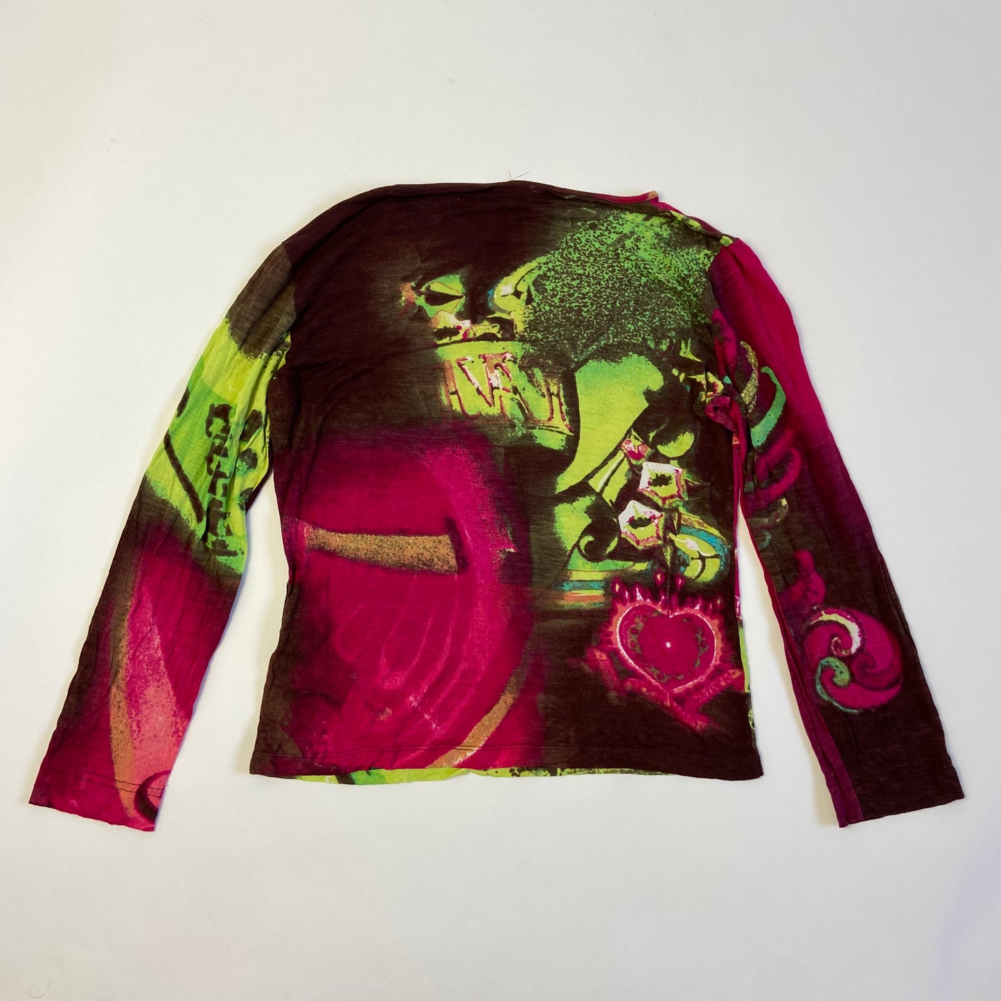 00s Graphic Printed Long Sleeve - Size M