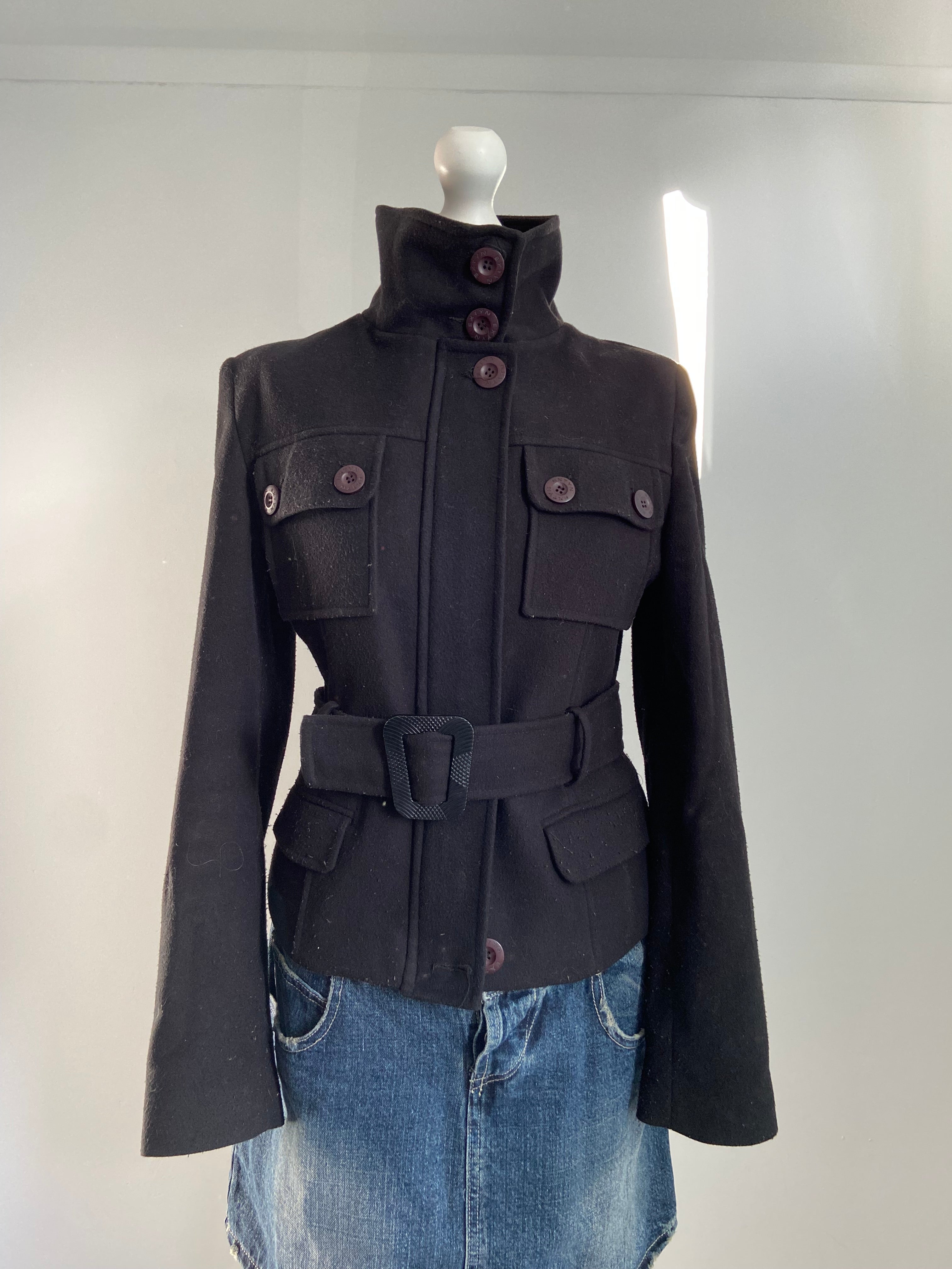 Vintage 00s Peacoat Jacket - Size S - Funky Cat