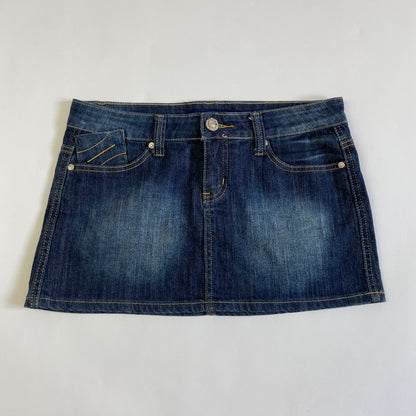 00s Denim Mini Skirt - Size M/L