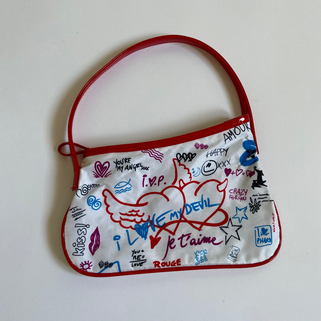 00s Graffiti Print Mini Bag - Funky Cat