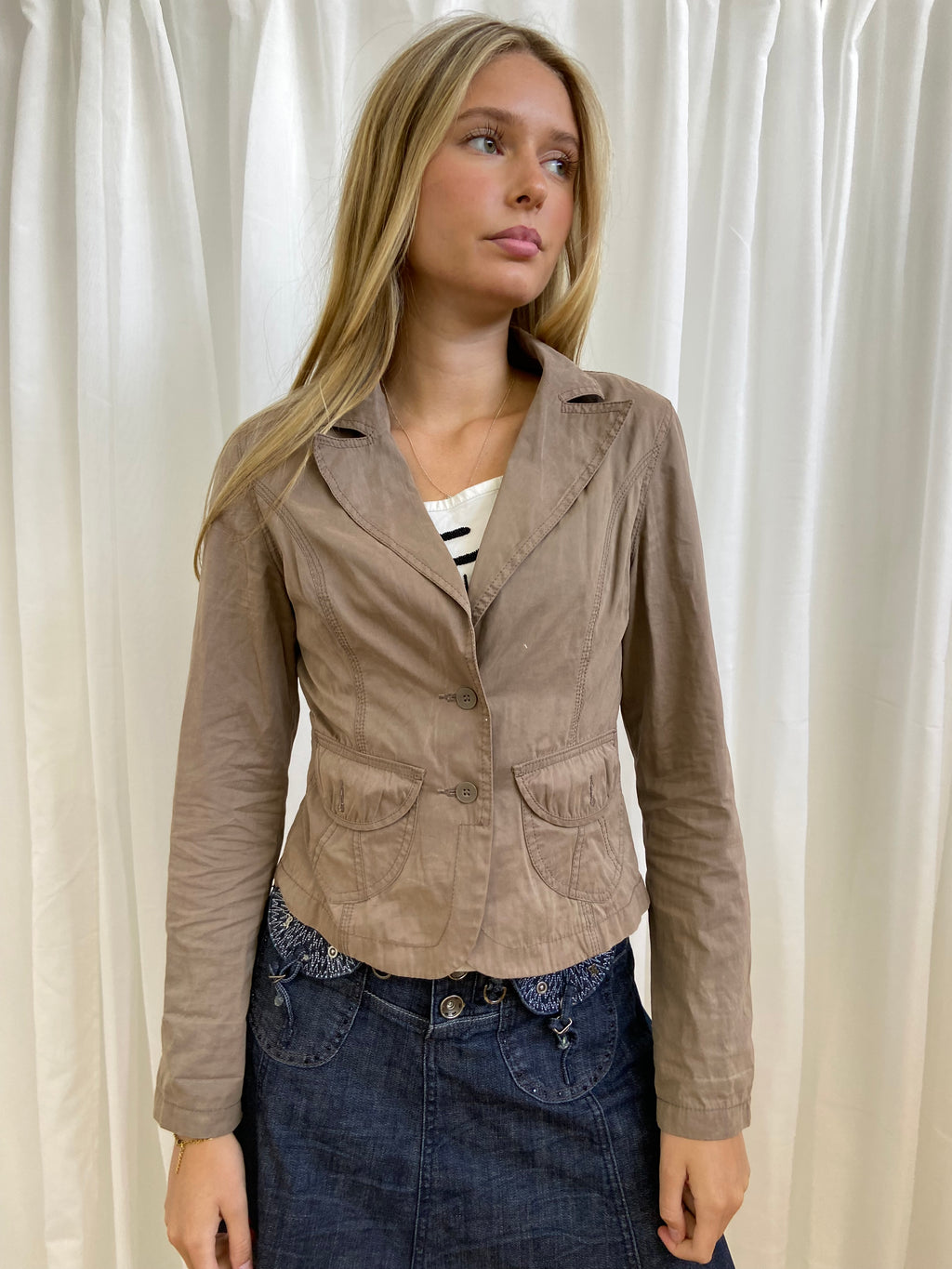 Vintage 00s Graphic Printed Blazer - Size XS