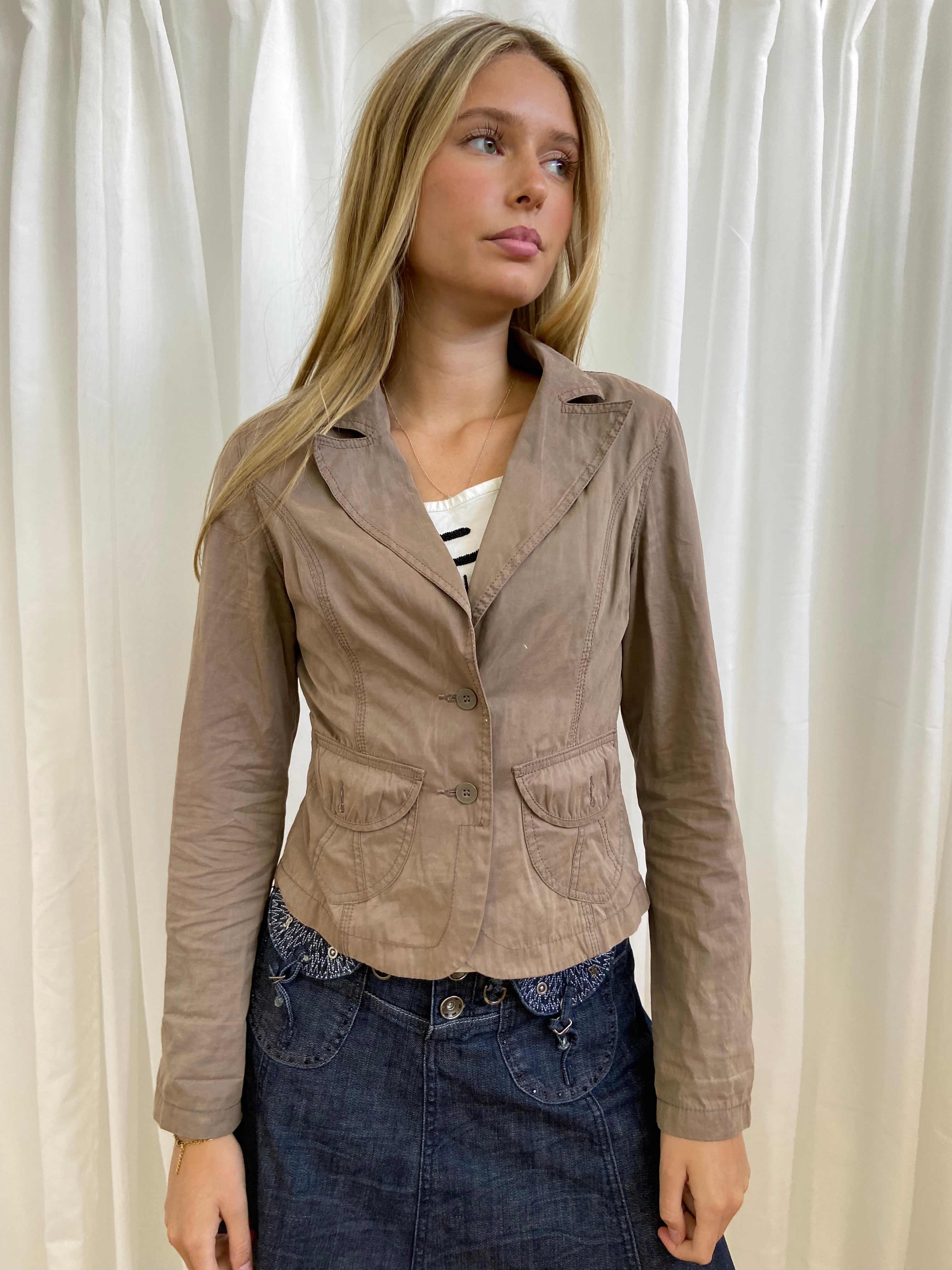 Vintage 00s Graphic Printed Blazer - Size XS