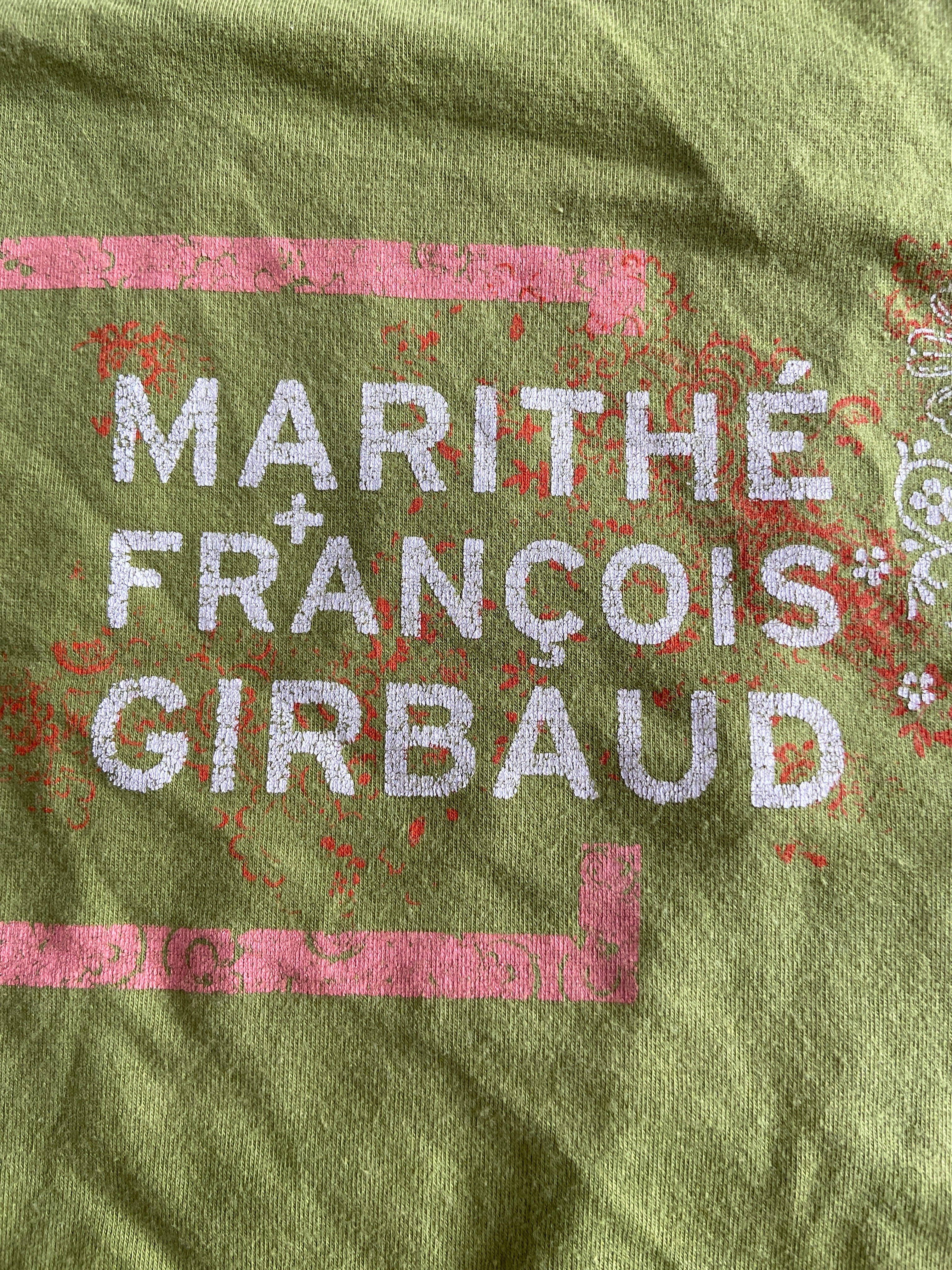 Marithé Francois Girbaud Green Baby Tee - Size XS/S - Funky Cat