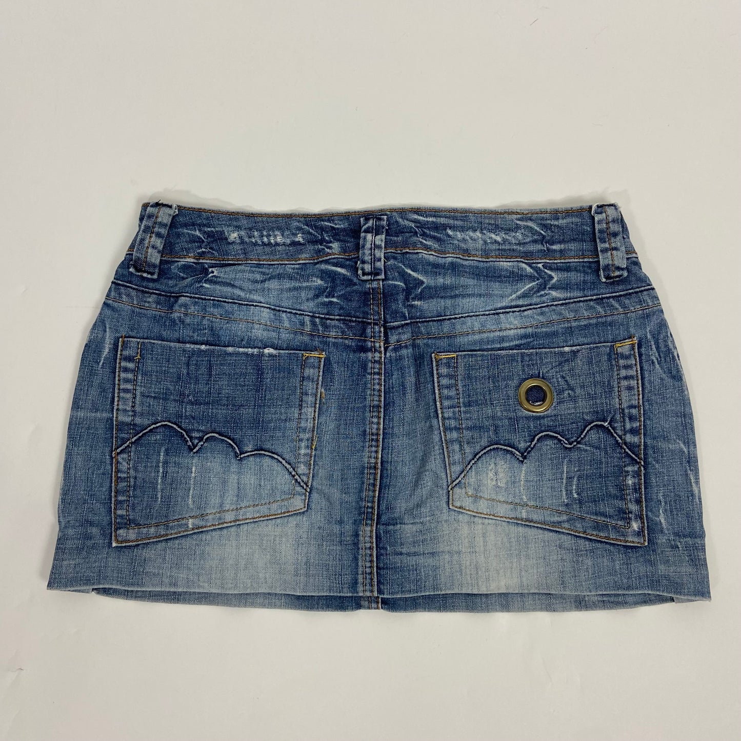 00s Low Rise Denim Skirt - W30 (UK 8)