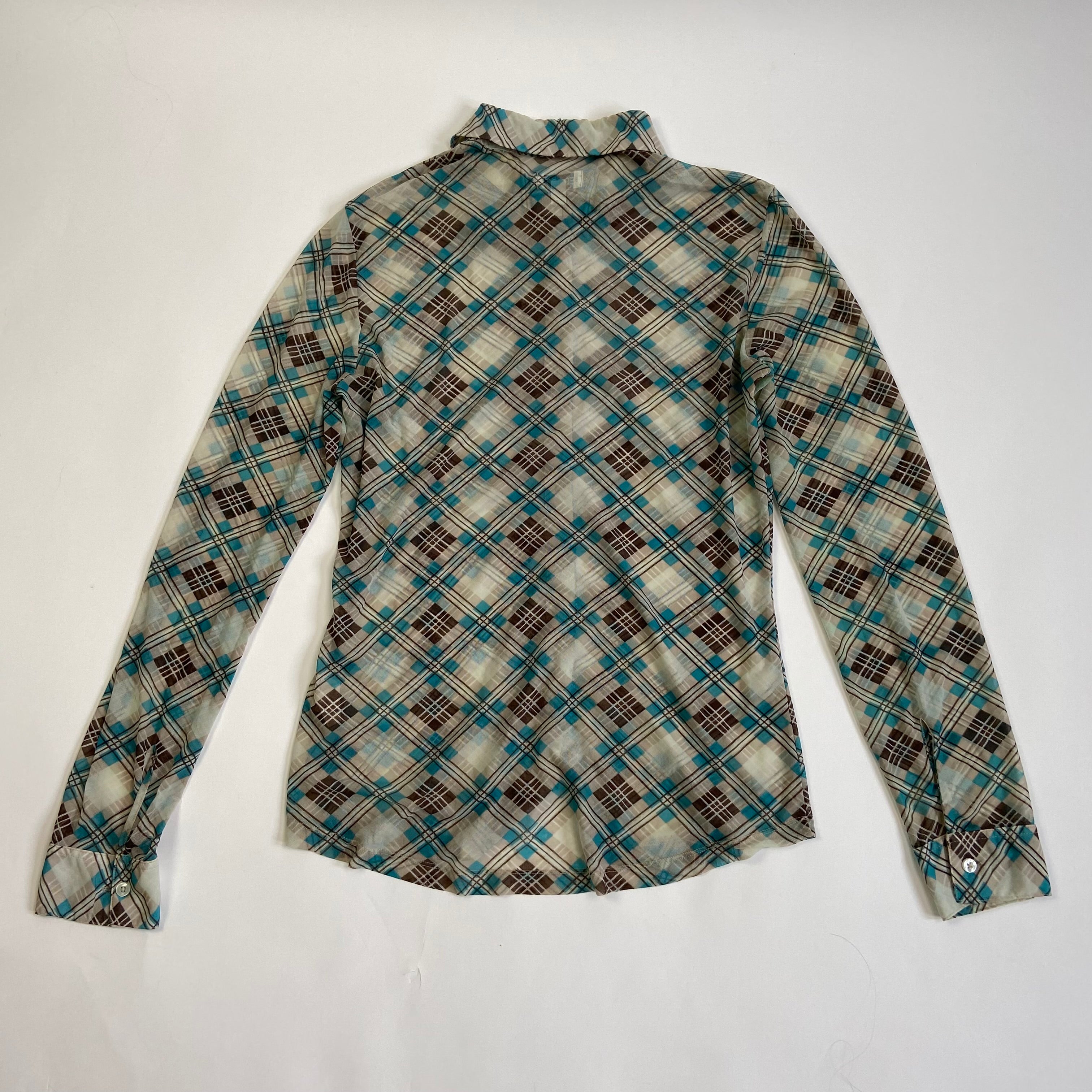 00s Mesh Shirt - Size M - Funky Cat