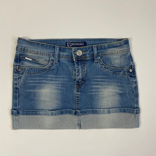 00s Denim Mini Skirt - Size S