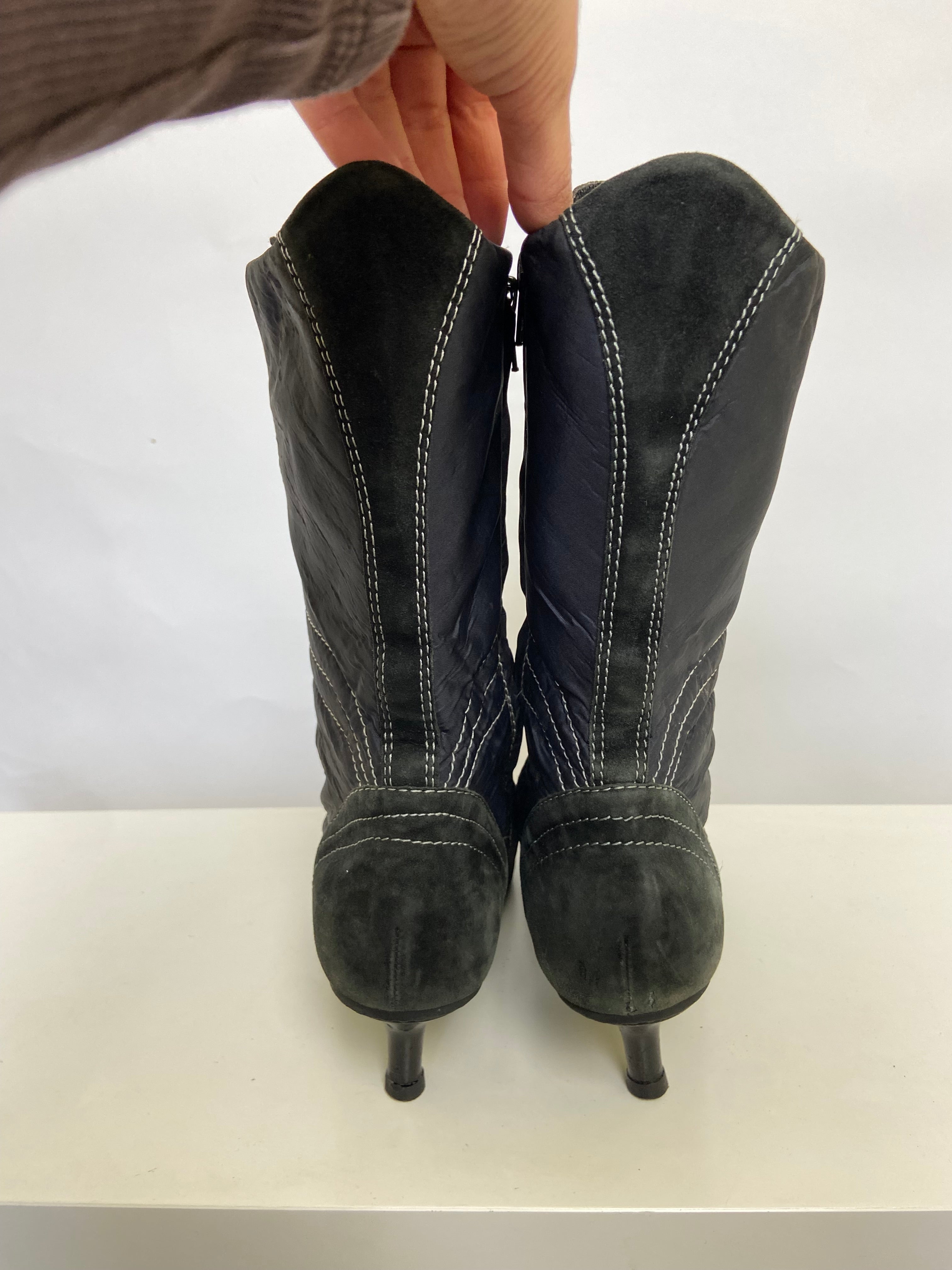 Vintage 00s Fornarina Lace Up Boots - Size UK 5