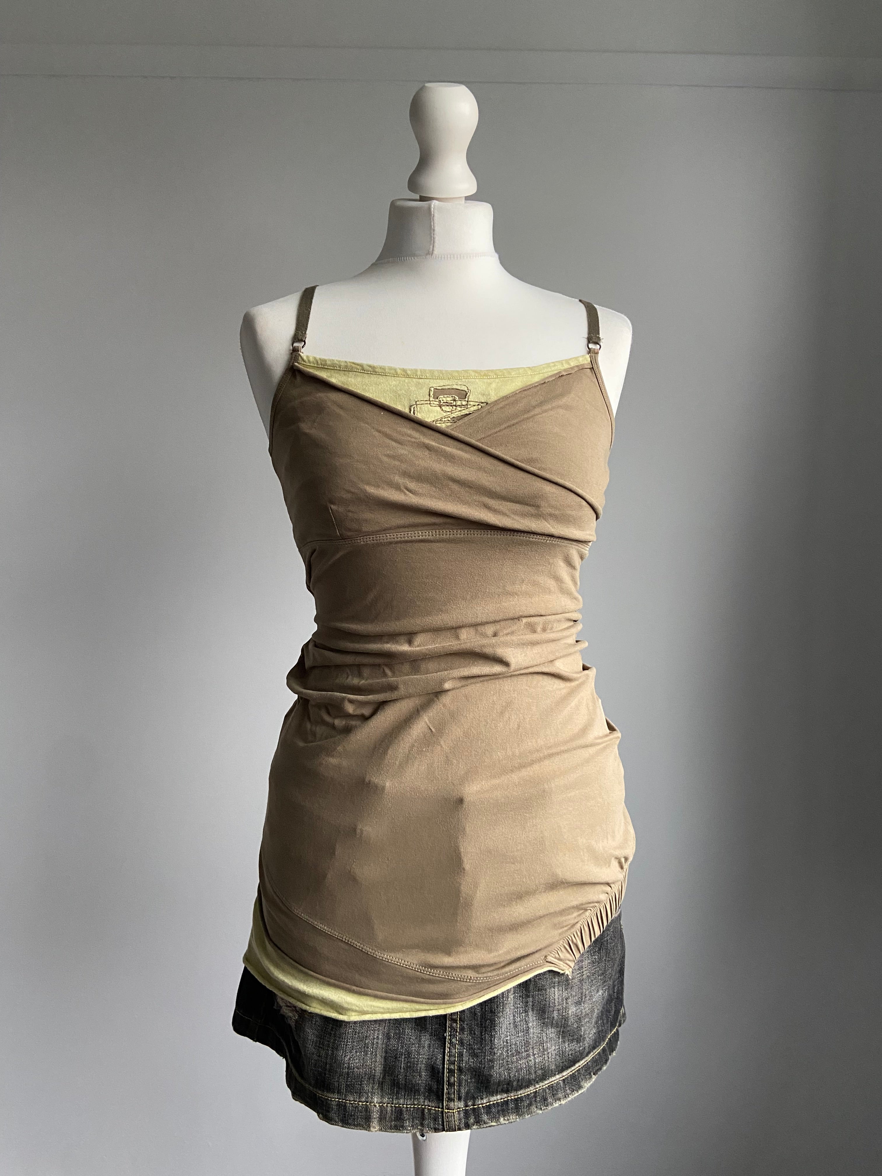 Cop copine Asymmetrical Mini Dress - Size XS - Funky Cat