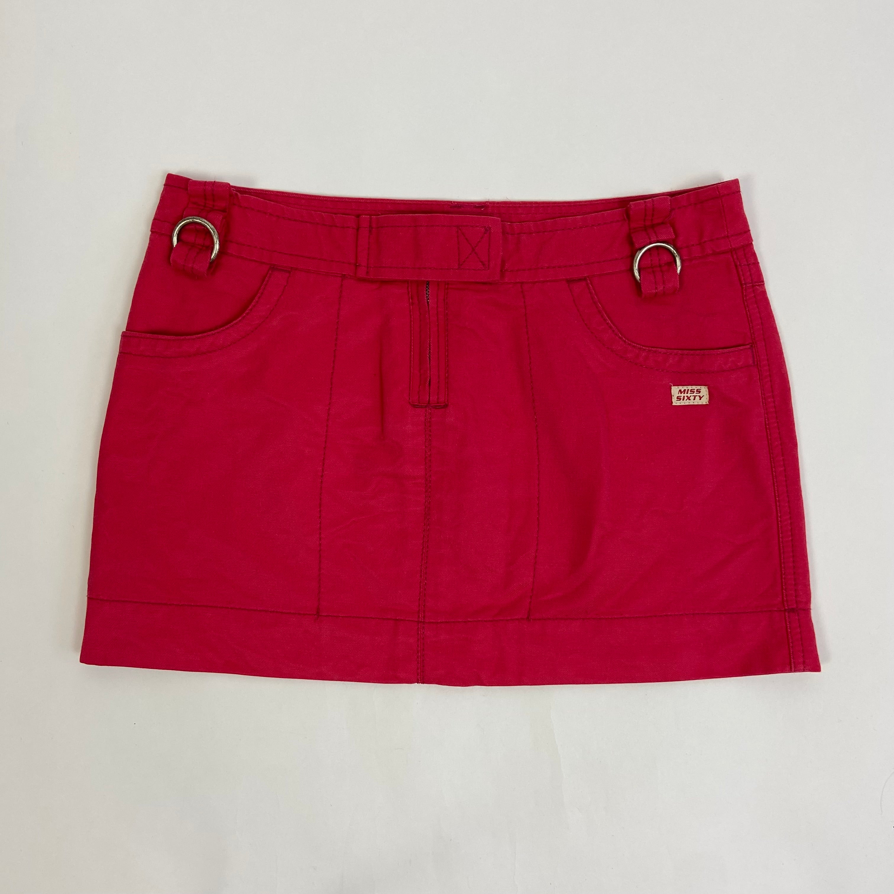 Miss Sixty Low Rise Mini Skirt - Size S - Funky Cat