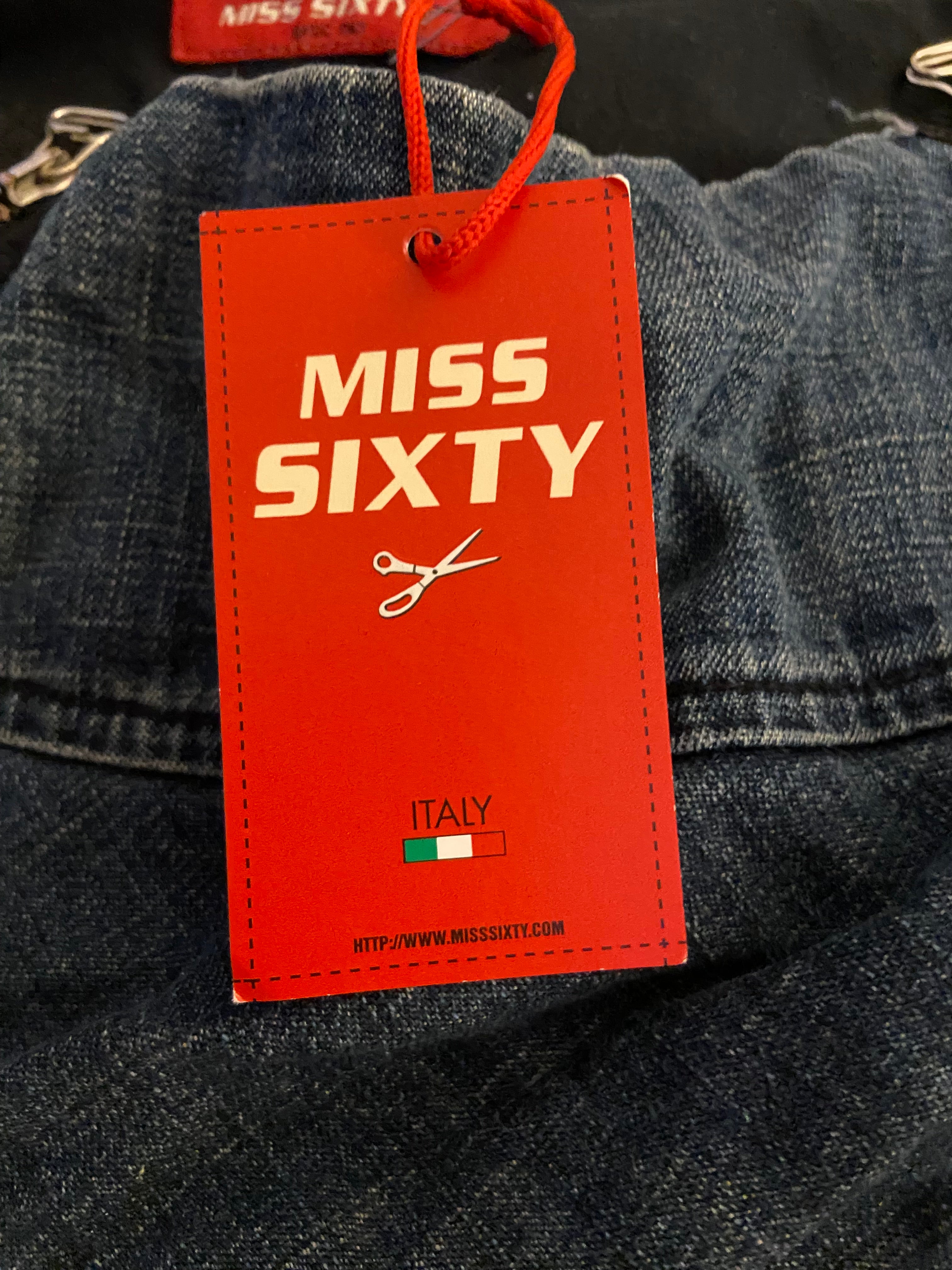 Miss Sixty Denim Mini Skirt - Size UK 8/10