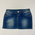 00s Denim Mini Skirt - Size XS/S - Funky Cat